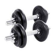 Set di manubri da 20 kg per allenamento con pesi con barra di estensione per uomini e donne bodybuilding aumento di massa fitness nero 12_0002029