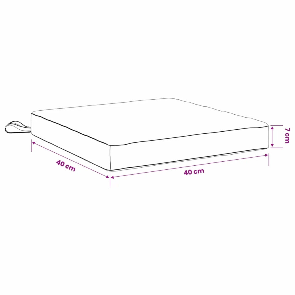 Cuscini per Sedia in 4 Pezzi SOEST 4 pz 100% Poliestere 944396