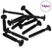 Vite a testa esagonale 12 pz Nero M5 x 40 mm Ferro CFW9190232