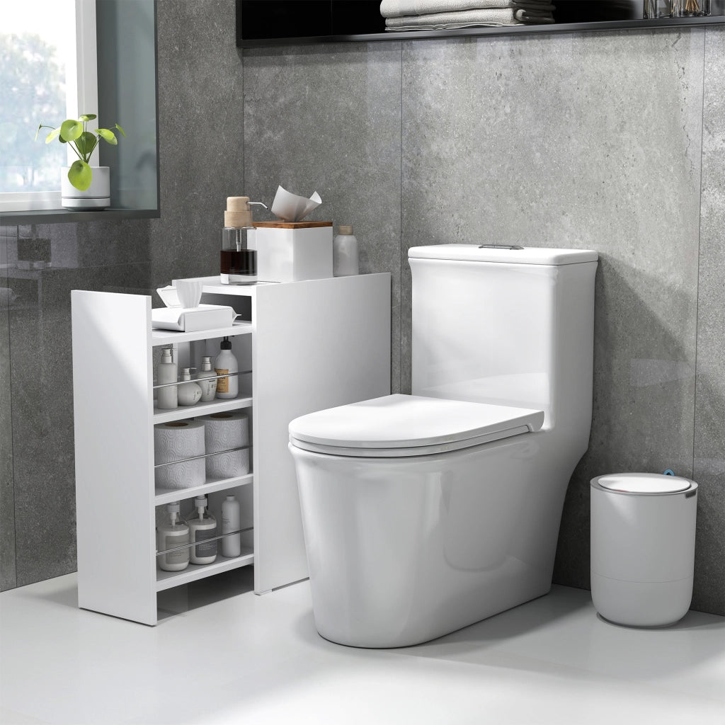 Mobile Bagno Stretto con Cassetto Profondo ¨C Zephmum ¨C Legno Bianco 60x30x