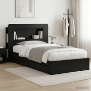 Telaio del letto con storage con cassetto Nero 90 x 190 cm 3433624