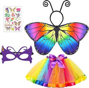 Costume farfalle per bambini - gonna da bambina - mantello per bambino e bambina - cosplay principessa - travestimento - festa - regali per ospiti