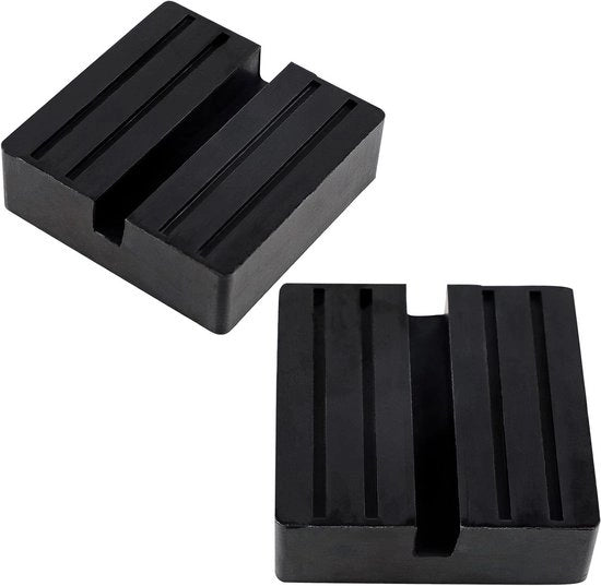 Piastra gommativa universale per rampa di sollevamento auto - Proteggi il tuo veicolo (75 x 75 x 25 mm)