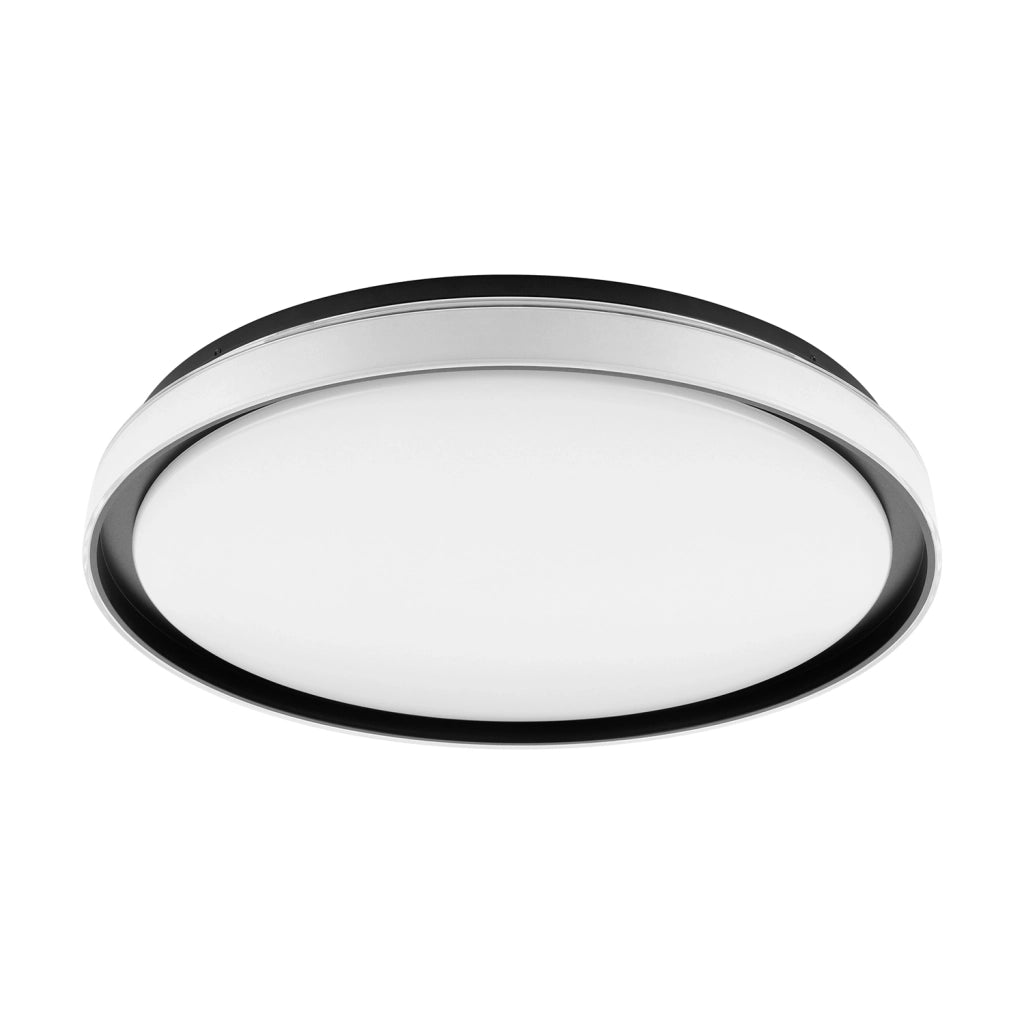 Plafoniera Minimal Seluci Acciaio Nero 4 Luci Led Integrato 10W