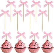 Cupcake Toppers Rosea - Striscia Lint per Cupcake per Feste da Bambina e Feste Coquette