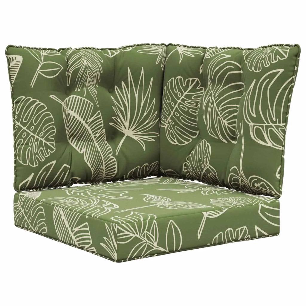 Cuscino per divano da esterno 3 pcs Design a foglia Poliestere 900809