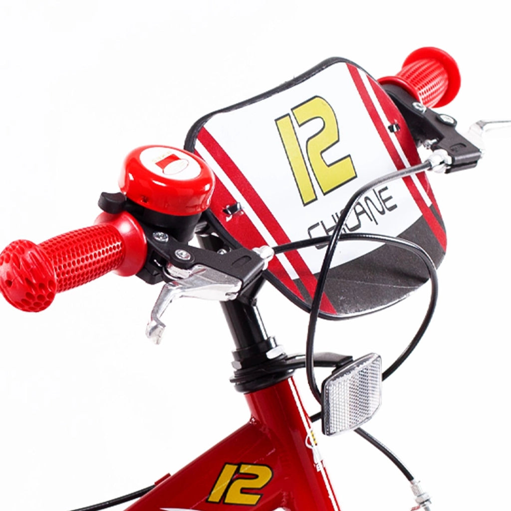 SCH CHICANE 12" bicicletta per bambini, bici bambino, adatta a bambini tra i 3 e i 5 anni, per altezza tra 85 e 105 cm,