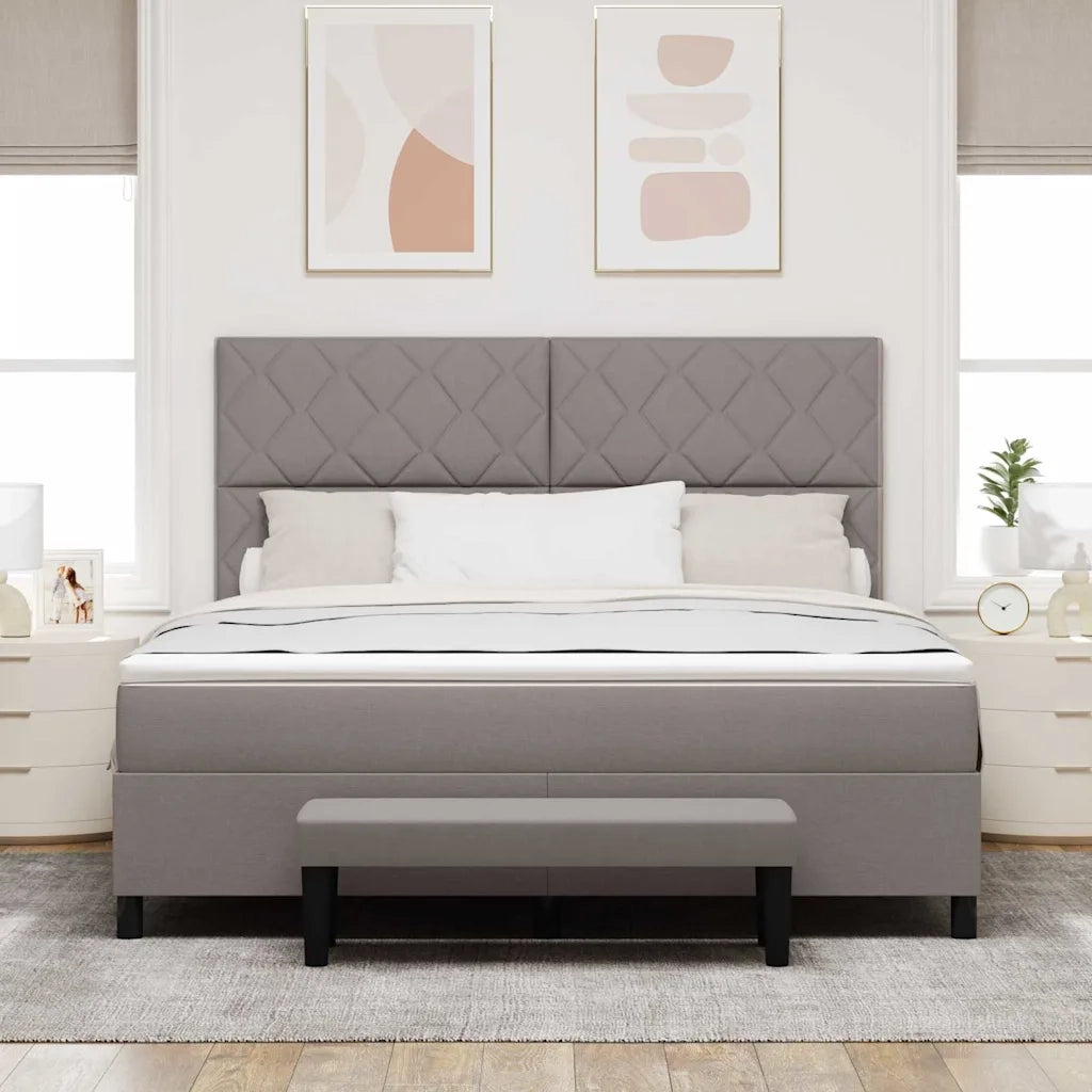 Letto a molle con testiera Talpa 180 x 200 cm Tessuto 3344167