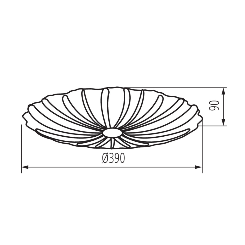 Plafoniera LED Kanlux Bonsa 38cm 17,5W bianca stellata
