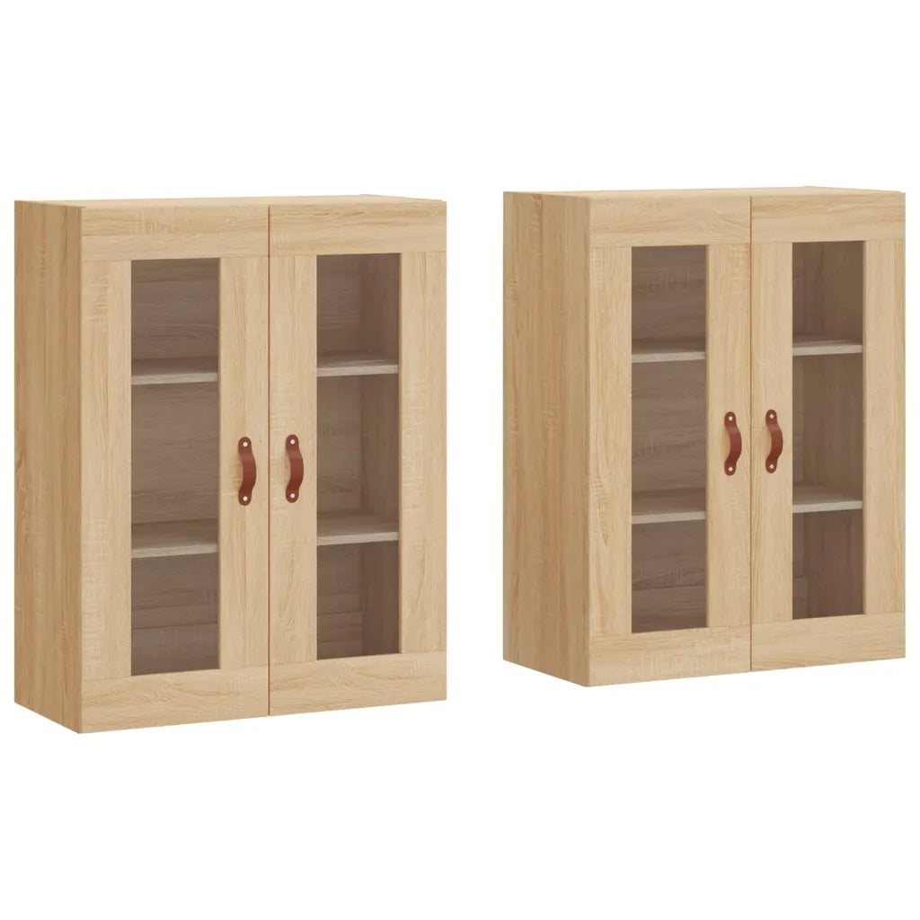 Armadietti a Parete 2 pz Rovere Sonoma in Legno Multistrato CFW2113347