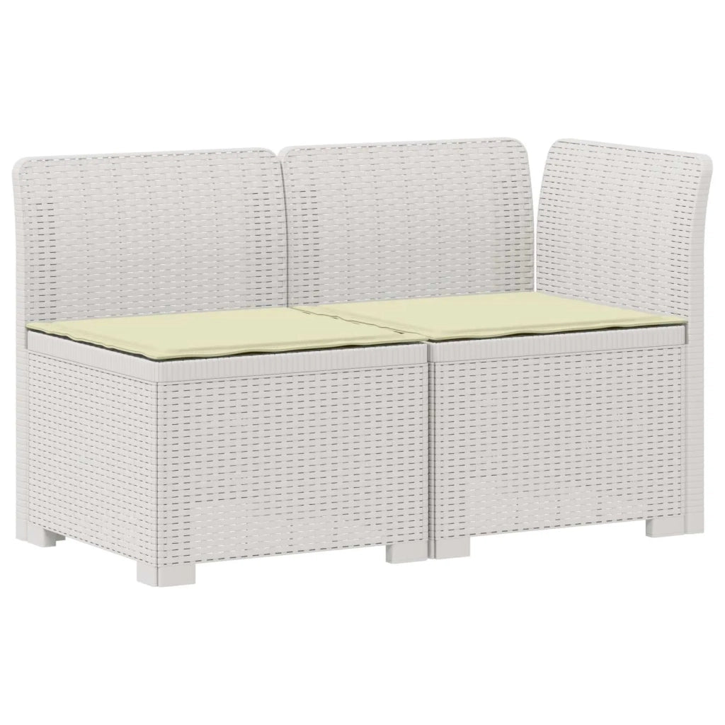 Divano da esterno-Divano da Giardino a 2 Posti con Cuscini Aspetto Rattan PP 432223