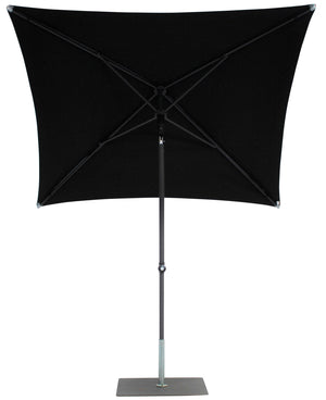 Ombrellone da Giardino 2x2 m Palo Ø38 mm in Alluminio Tessuto Olefin Trend Nero