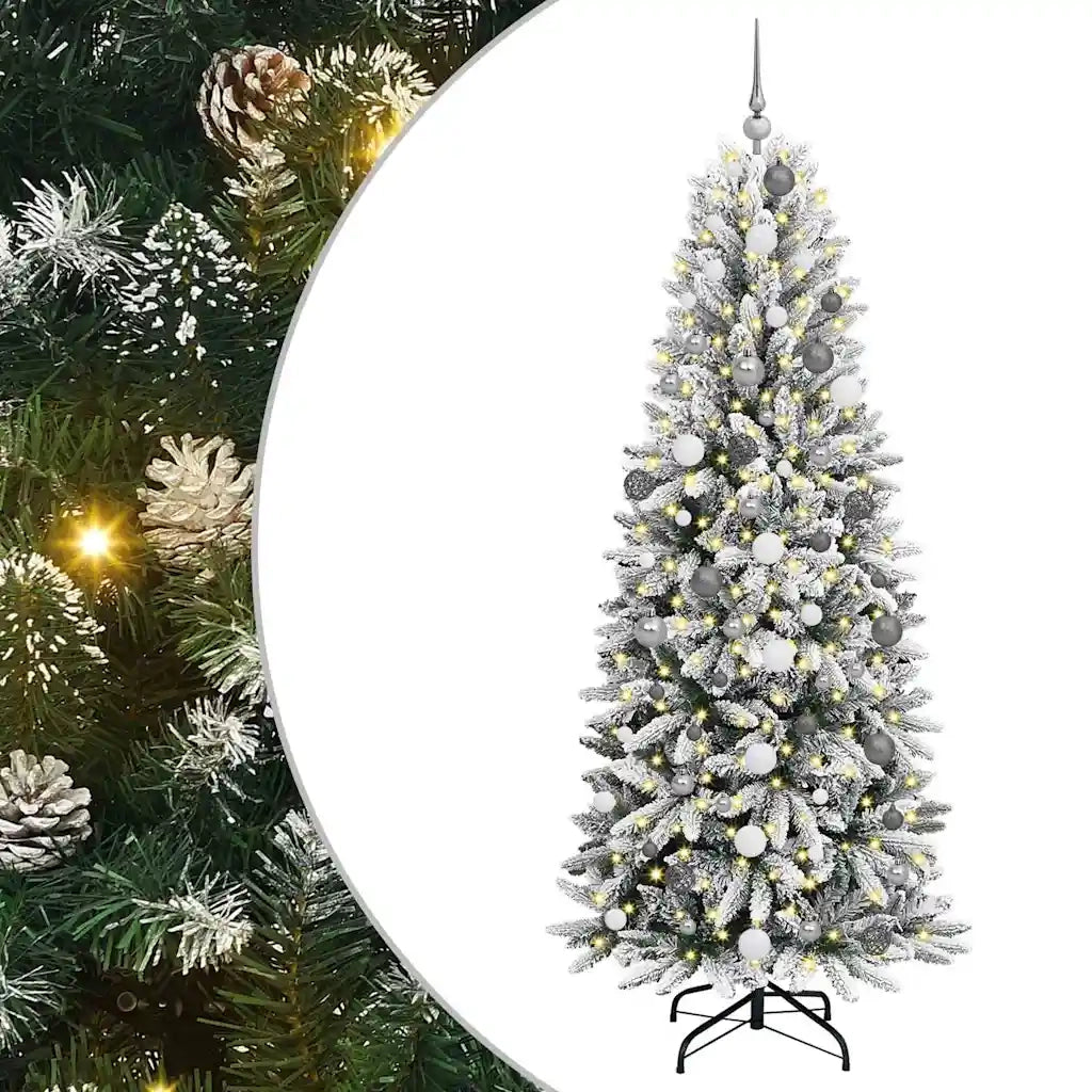 Albero di Natale artificiale con 300 LED Bianco 210 cm 3396056