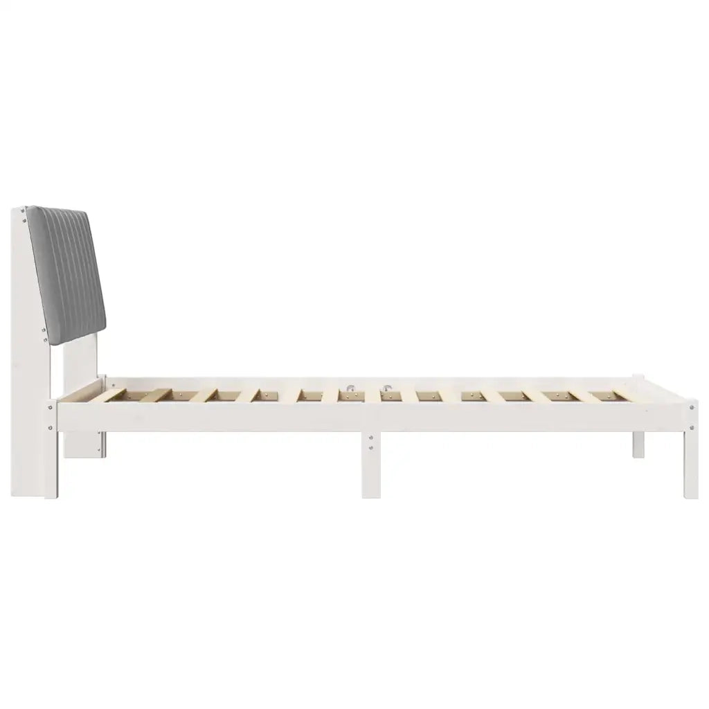 Struttura del letto Bianco 100 x 200 cm Pino massello 878913