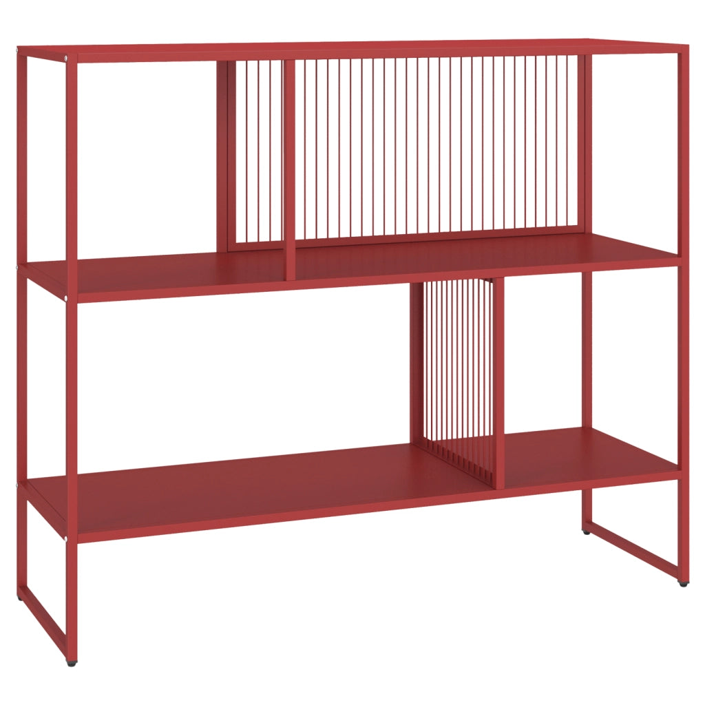 Scaffale in metallo rosso carminio EMILIA