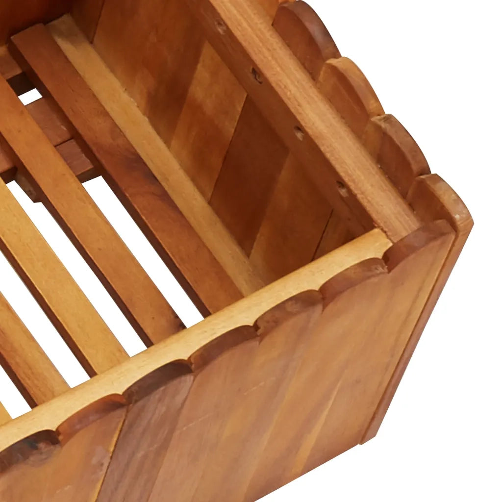 Letto Rialzato da Giardino 100x30x25 cm in Massello di Acacia 45918