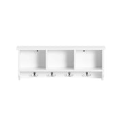 Portachiavi da parete Appendichiavi Appendiabiti Mensola da bagno L60cm Bianco FRG48-W