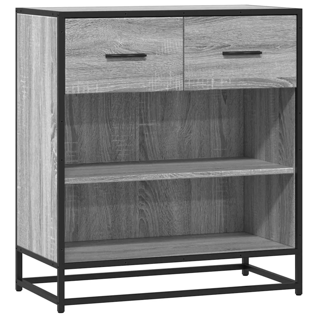 Credenza Grigio Sonoma 68x35x76 cm in Legno Multistrato