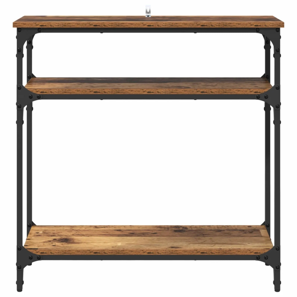 Tavolo consolle Legno vecchio 75 x 29 x 75 cm Legno multistrato