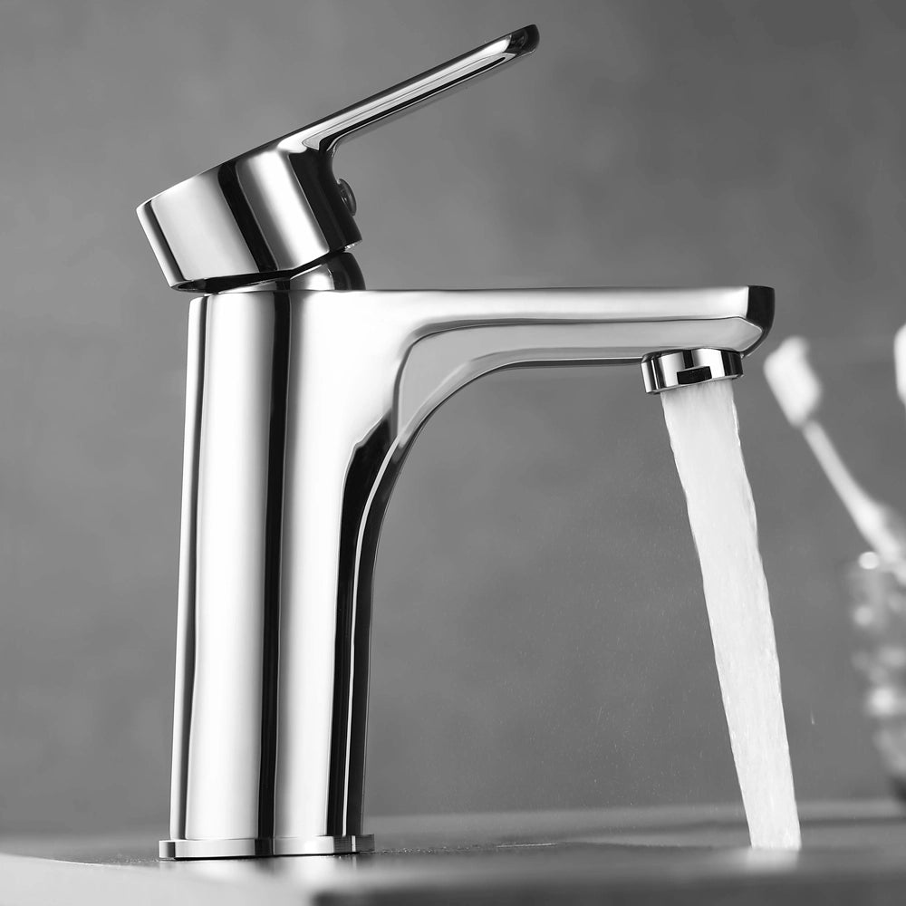 Miscelatore lavabo monocomando cromo lucido con scarico a salterello Selma