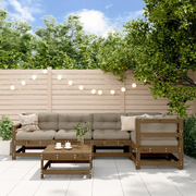 Set Salotto da Giardino 6 pz ambra in Legno Massello di Pino 3186462