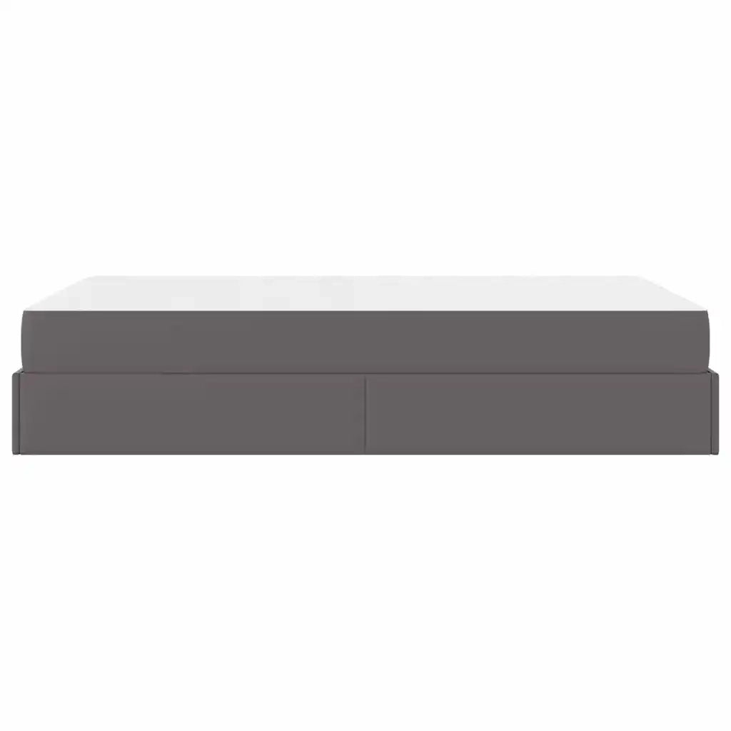 vidaXL Struttura letto con materasso con materasso Grigio 120 x 200 cm