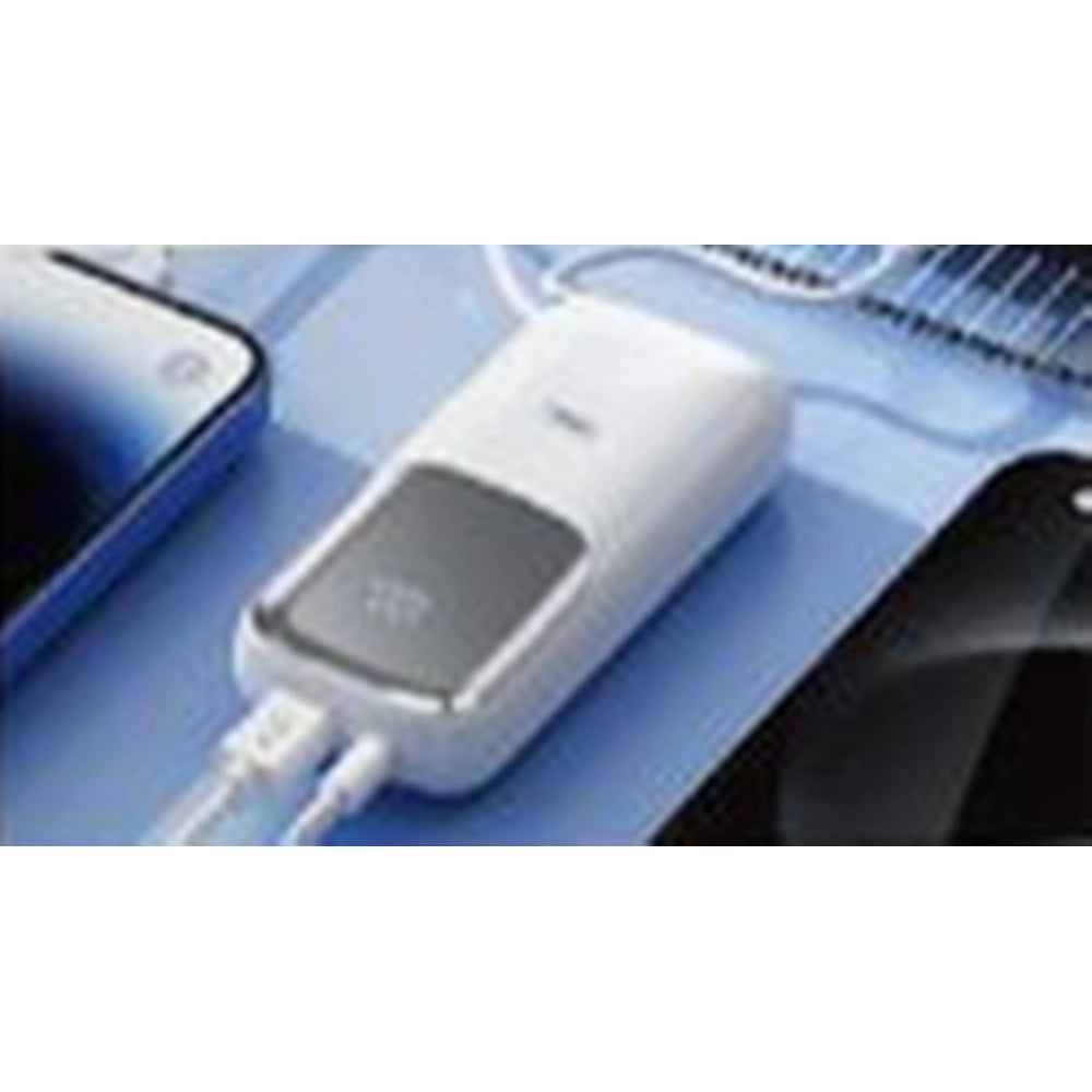 Trade Shop - Power Bank Portatile 12000mah Display Led Digitale Intelligente Cavi Integrati Q-cd017 -