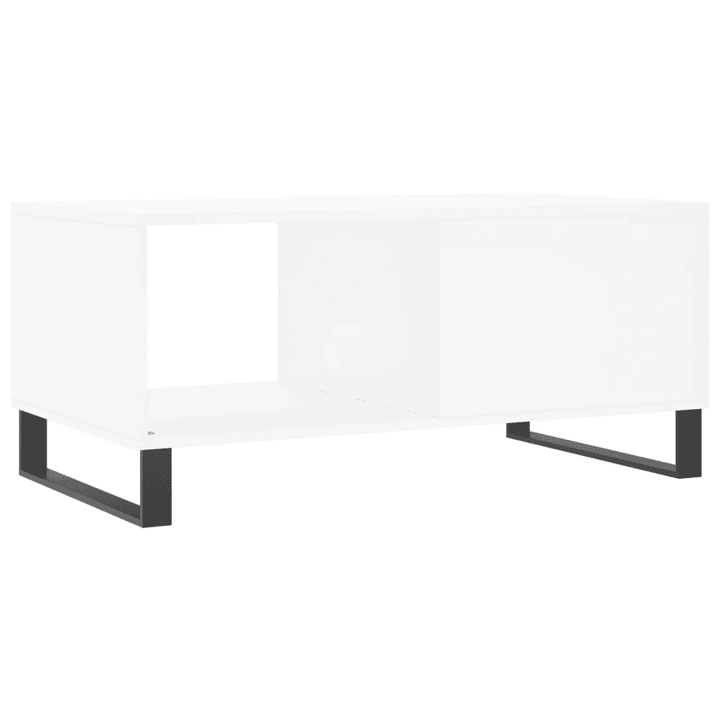 Tavolino da Salotto Bianco 90x50x40 cm in Legno Multistrato 829236