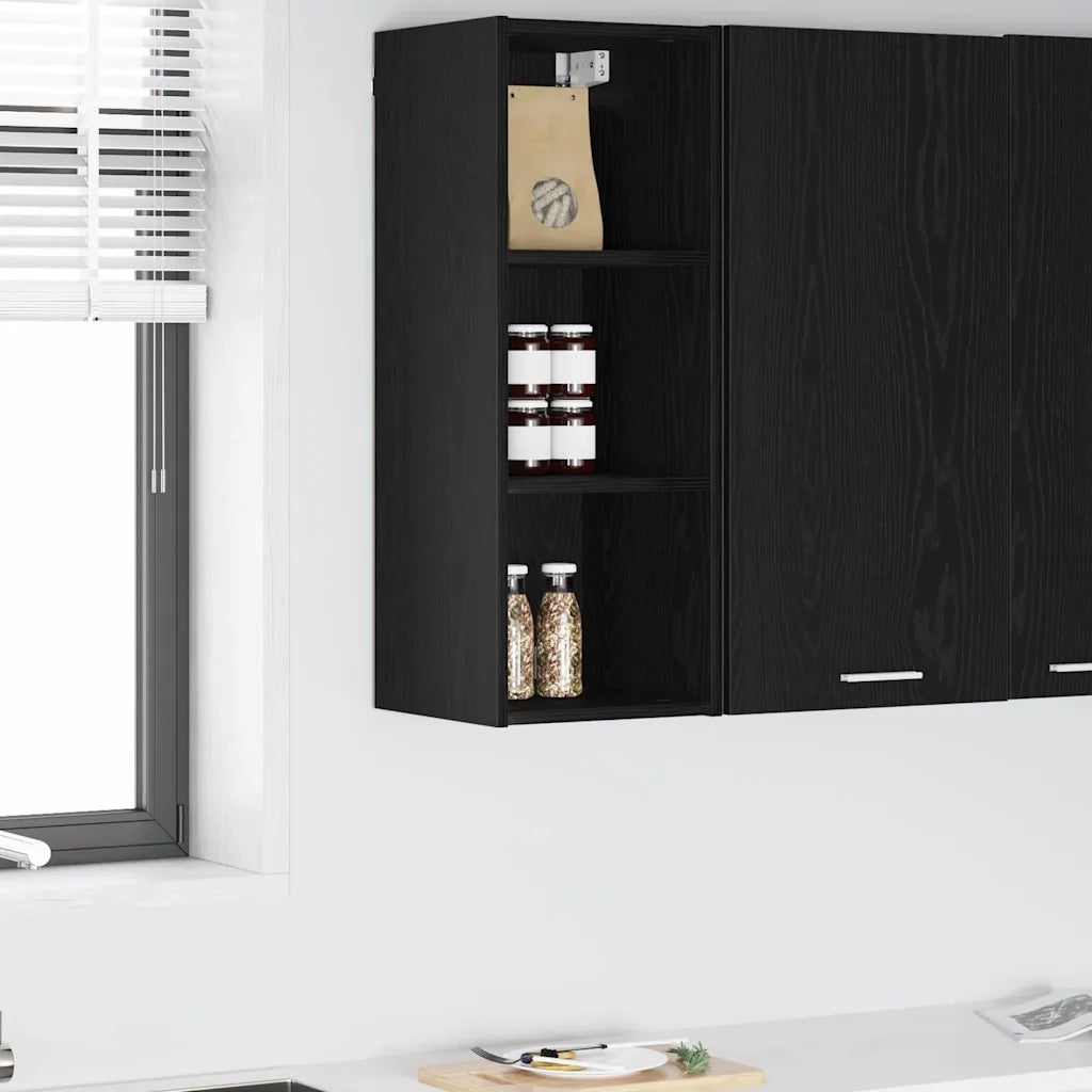 Armadio pensile Rovere Nero 30 x 29,5 x 80 cm Legno multistrato 884435