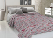 Copriletto Piquet Primavera Estate 100% Cotone Disegno 8230 Astratto - Singolo - Rosso
