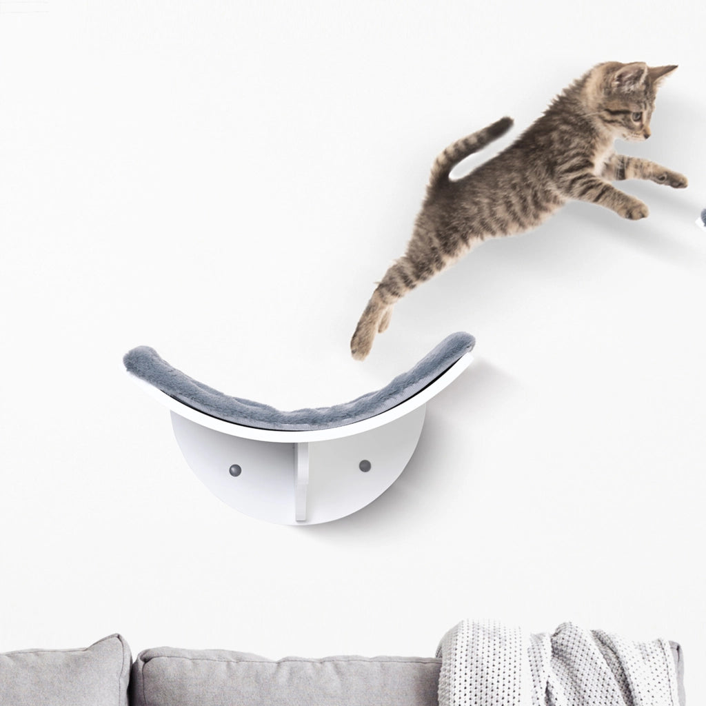 Libreria per gatti con ripiani e plush ¨C zephmum ¨C Grigio