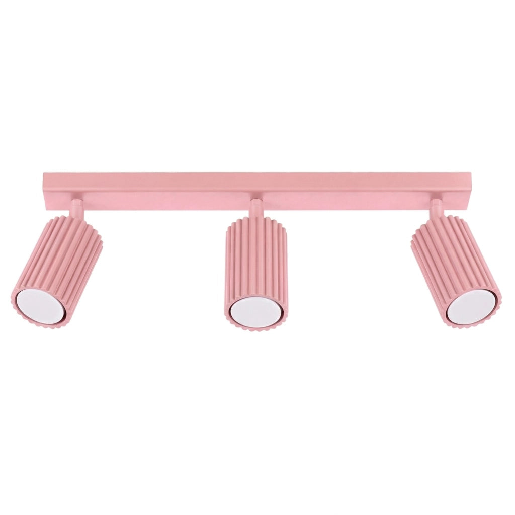 Plafoniera KARBON 3L rosa