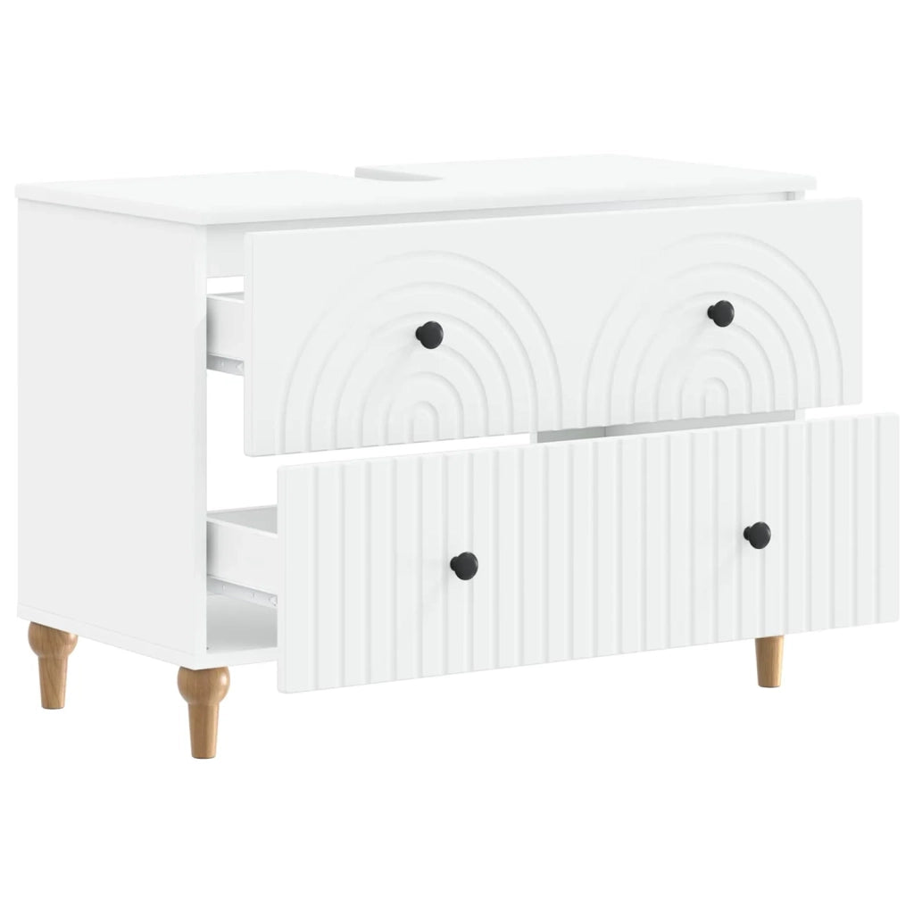Armadio per Lavabo da Bagno ALKMAAR Bianco 82 x 41 x 59 cm 896135