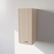 Pensile Cucina in Legno Nobilitato Bianco Rovere Alto con 1 Anta, Pensile Componibile Moderno Made in Italy (H72XL30XP33cm)