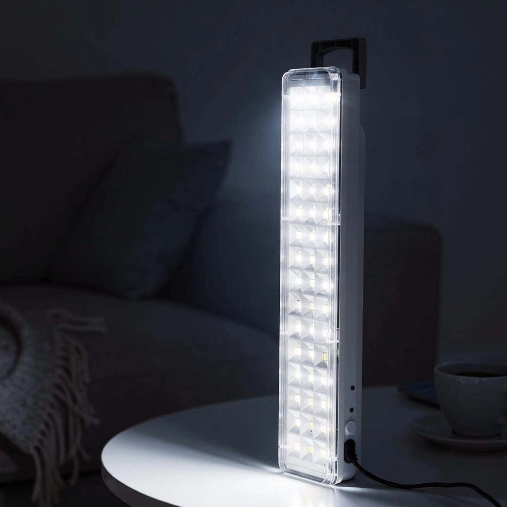 Lampada di emergenza 60 LED ad alta luminosità 3600mAh ricaricabile Bianco Avizar