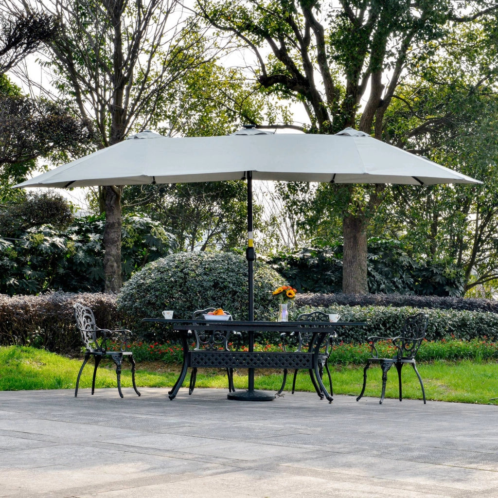 Ombrellone Doppio ¨C zephmum ¨C Grigio Chiaro 450x265x240 cm