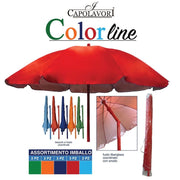 Ombrellone Mare Spiaggia Oxford Strong Color 180 cm Vari Colori