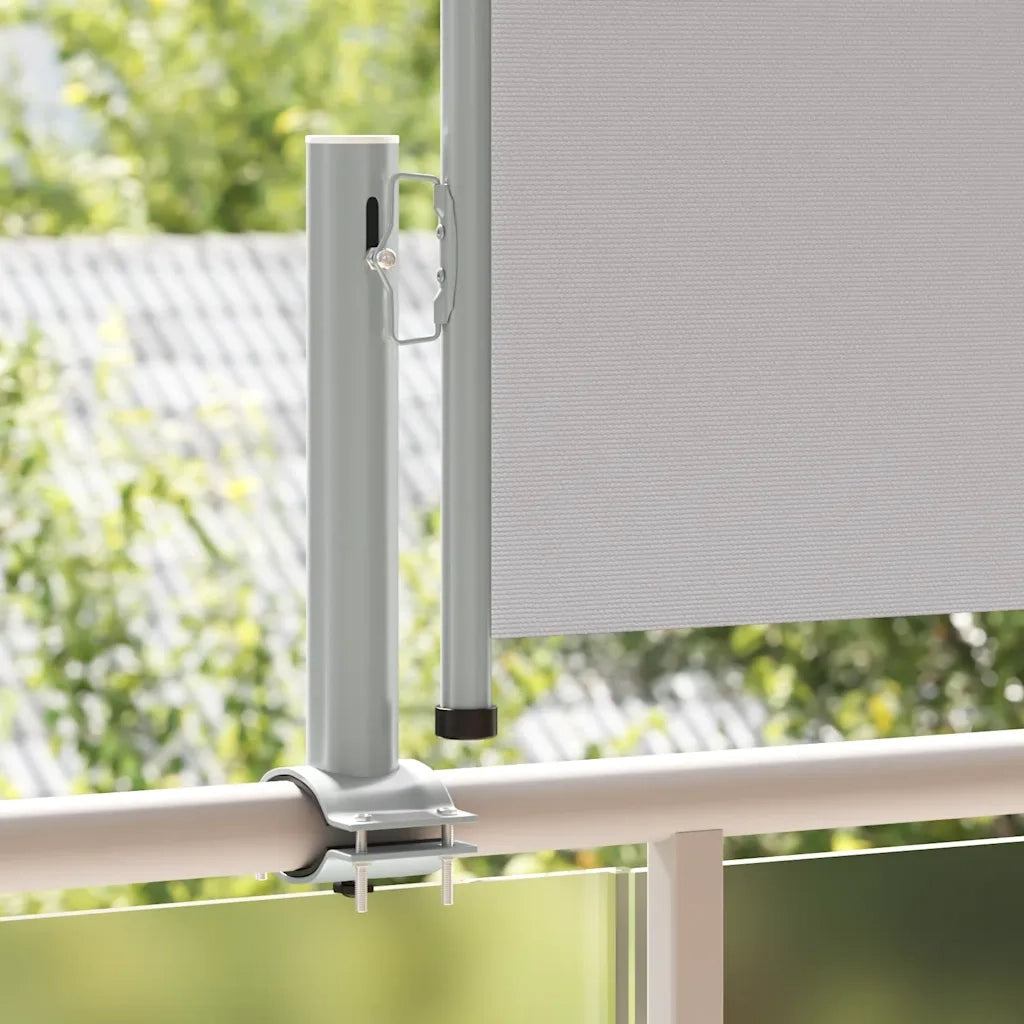 Tenda Laterale Retrattile per Patio 60x300 cm Grigia 48354