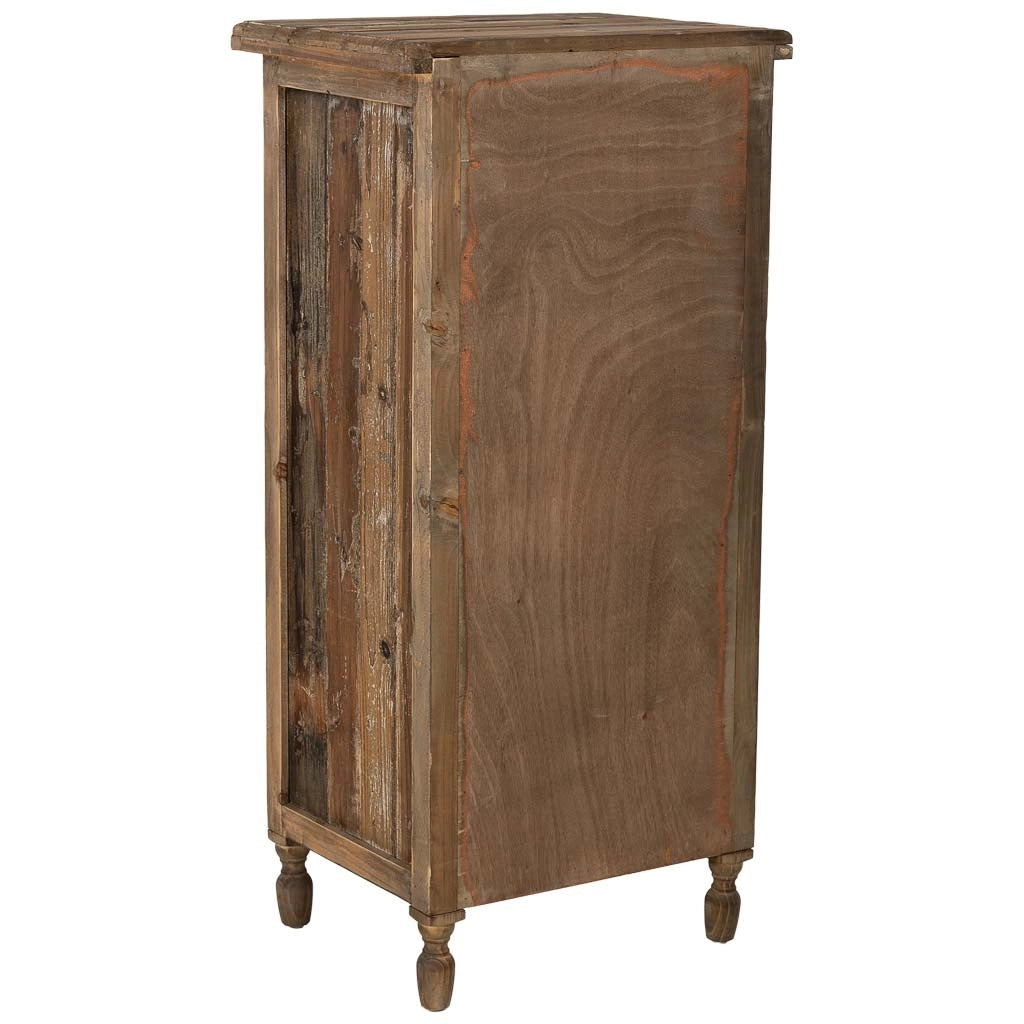 Cassettiera in legno con 5 cassetti 48x38x102h cm