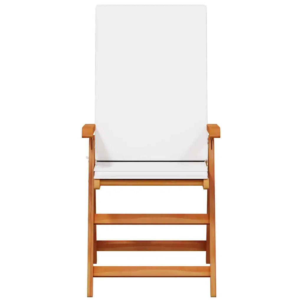 Sedia da Giardino 4 pcs Marrone e bianco 57 x 71.5 x 104 cm 3375769
