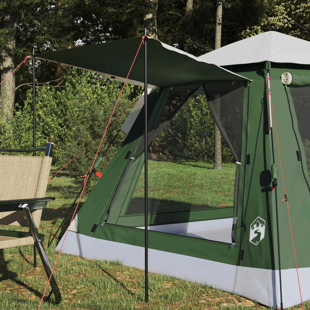 Tenda Istantanea con Catena per la Pioggia per 3 Persone con Rilascio Veloce-Tenda da campeggio 355055