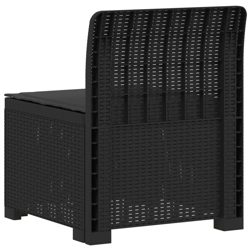Divano da esterno-Divano da Giardino a 1 Posto con Cuscino Aspetto Rattan PP 267769