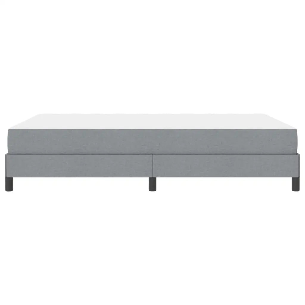 Letto a molle con materasso Grigio chiaro 140 x 190 cm Tessuto 3398486