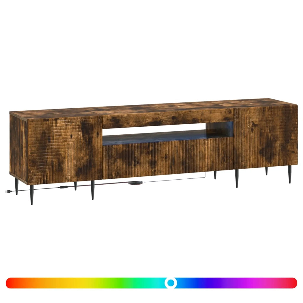 Mobile TV LED Rovere Fumo Legno ingegnerizzato 896910