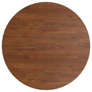 Piano Tavolo Rotondo Marrone Scuro Ø80x1,5 cm Rovere Trattato 342970