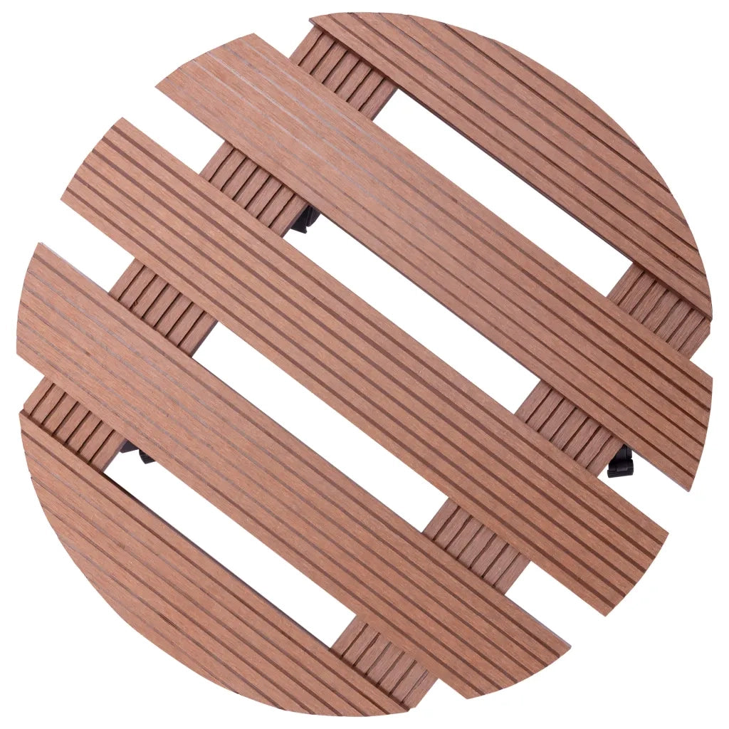 Carrelli Porta Piante 4 pz Marroni Ã˜30x7,5 cm WPC cod mxl 60651