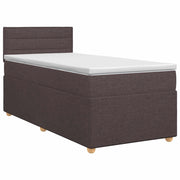 Letto box spring con materasso Marrone Scuro 90 x 200 cm 3450863
