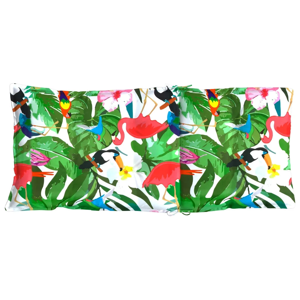 Cuscini per Sedia Schienale Alto 2pz Multicolore Tessuto Oxford 377653