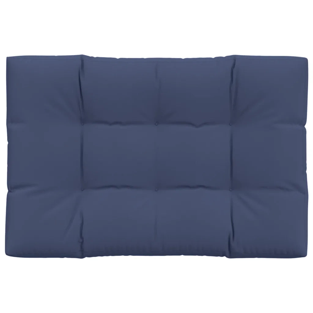 Cuscino per Pallet Blu Marino 120x80x12 cm in Tessuto
