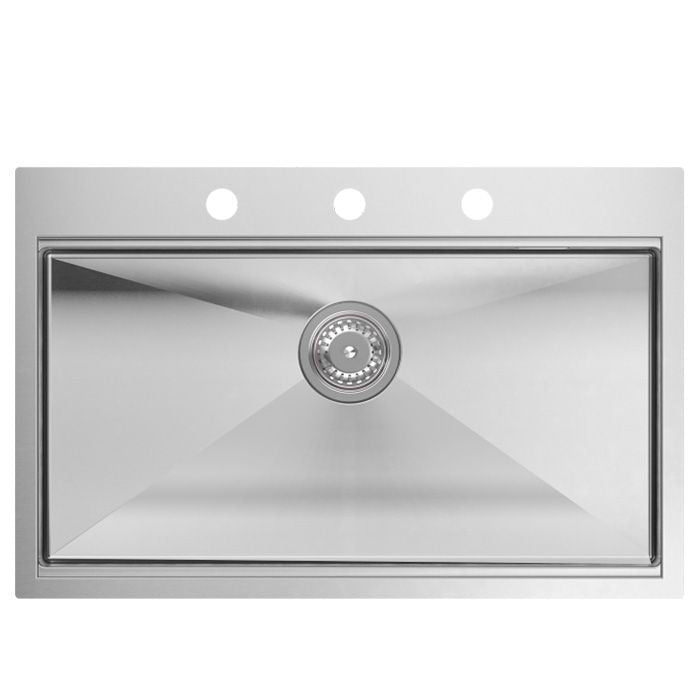 Lavello In Acciaio Burt 110 Workstation Brush Nickel